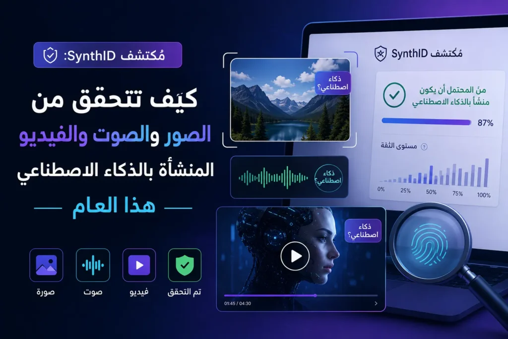 كيف تتحقّق من الصور والصوت والفيديو المولّدة بالذكاء الاصطناعي